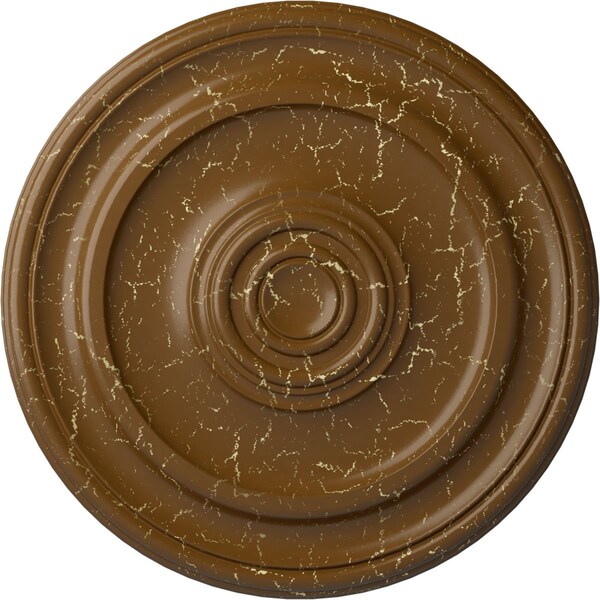 Ekena Millwork Kepler Traditional Medallion (For Canopies up to 4 1/2"), 19 3/4"OD x 1 1/2"P, Smokey Topaz Crackle CM20KPSTC - main